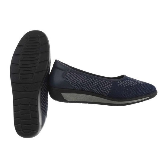 Blauwe textiel loafer Perry.