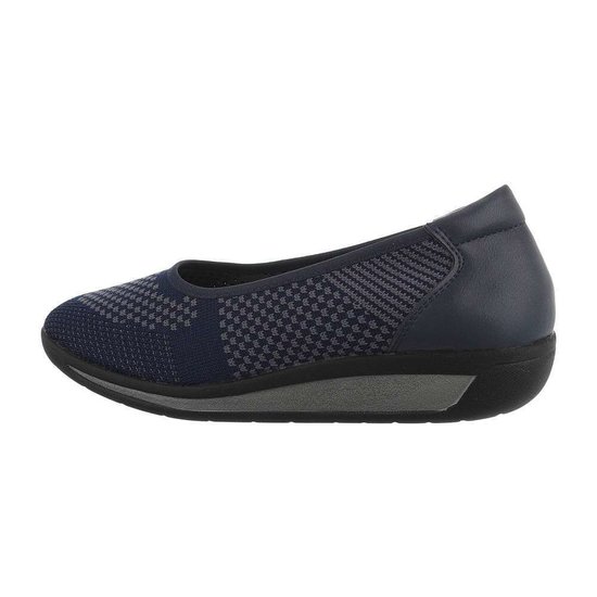 Blauwe textiel loafer Perry.