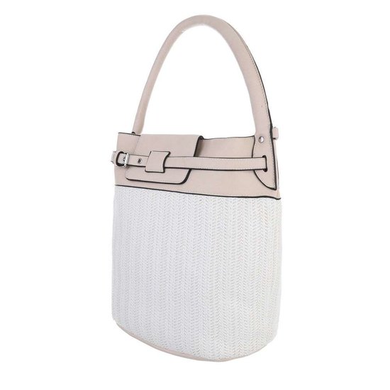 Wit-beige schouder-handtas.SOLD OUT