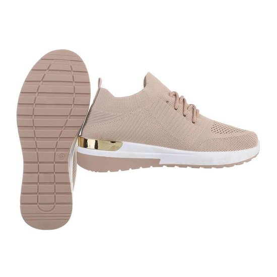 Trendy lage kaki sock sneaker Pepa.
