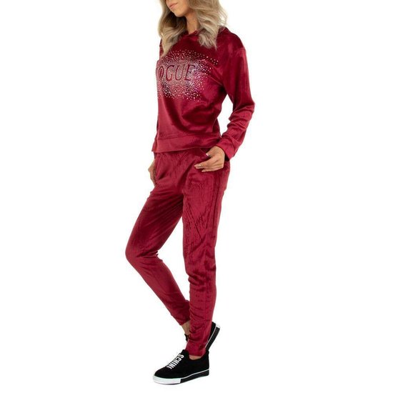 Bordeaux velvet loungewear VOGUE