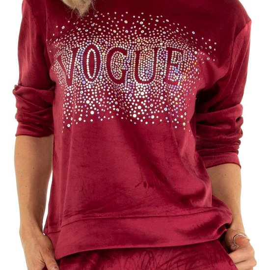 Bordeaux velvet loungewear VOGUE