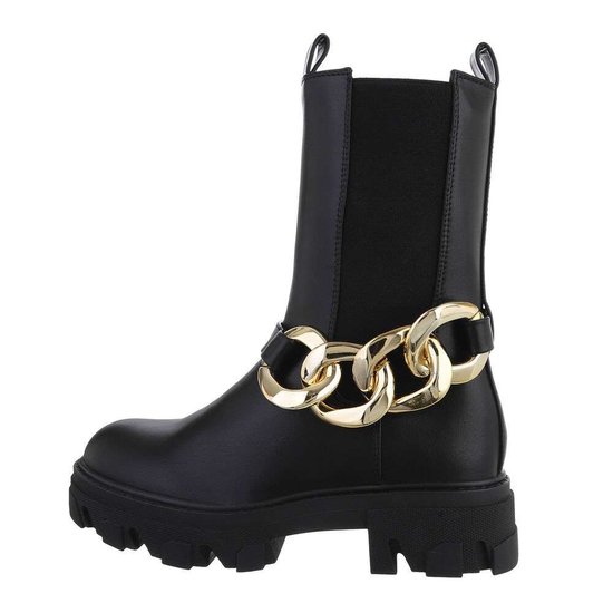 Chelsea boot zwart Lalia.