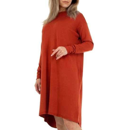 Trendy donker oranje truijurk.