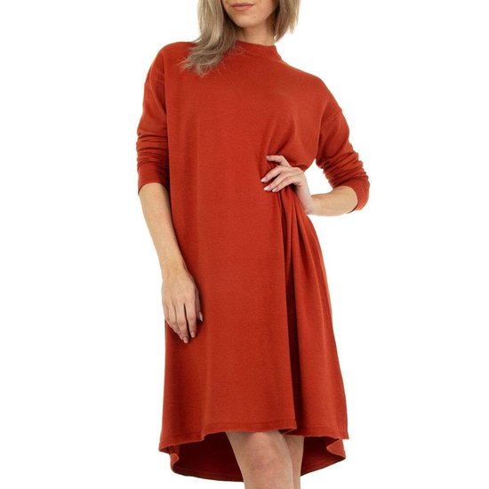 Trendy donker oranje truijurk.