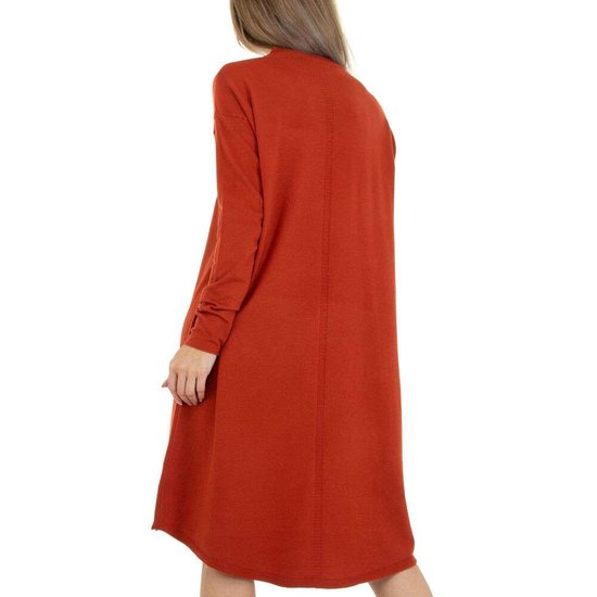 Trendy donker oranje truijurk.
