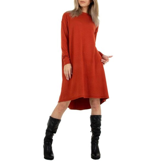 Trendy donker oranje truijurk.