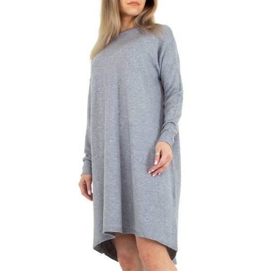 Trendy grijze truijurk.