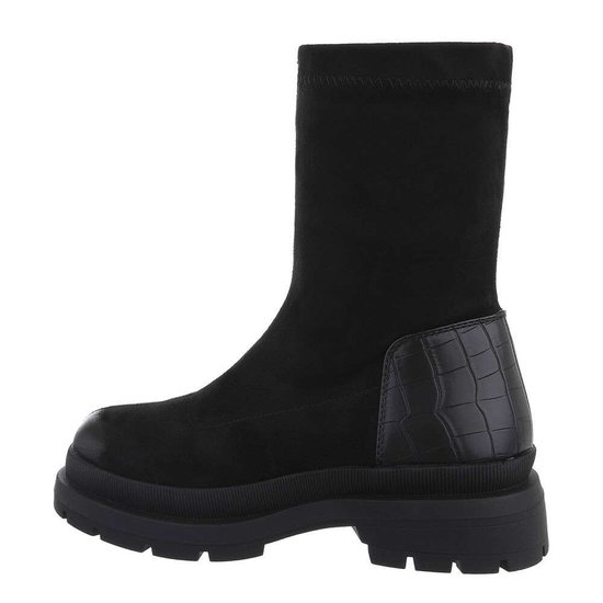 Zwarte suede boot Amada