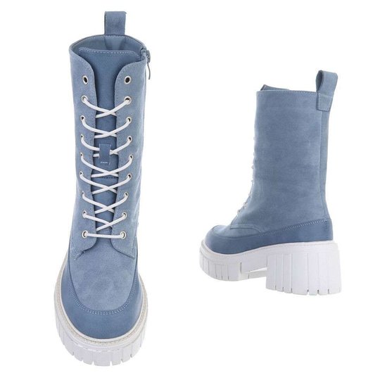 Blauwe daimen boot Karsley.