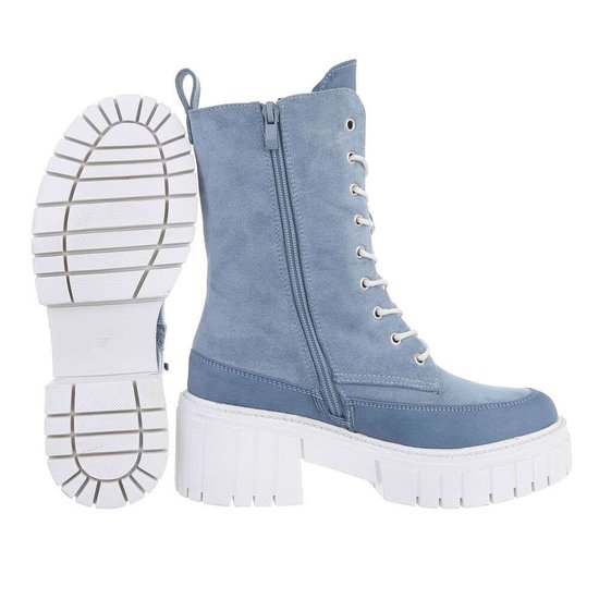 Blauwe daimen boot Karsley.