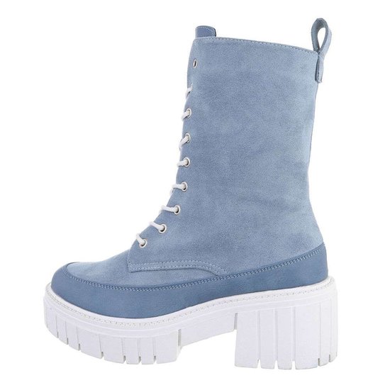 Blauwe daimen boot Karsley.