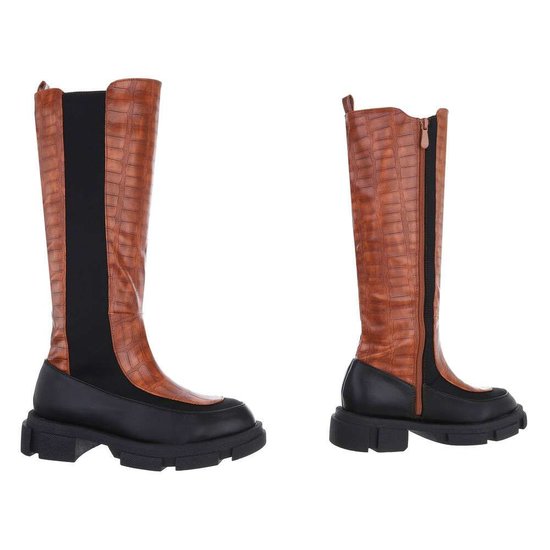 Hoge camel kleurige laars Kenzy