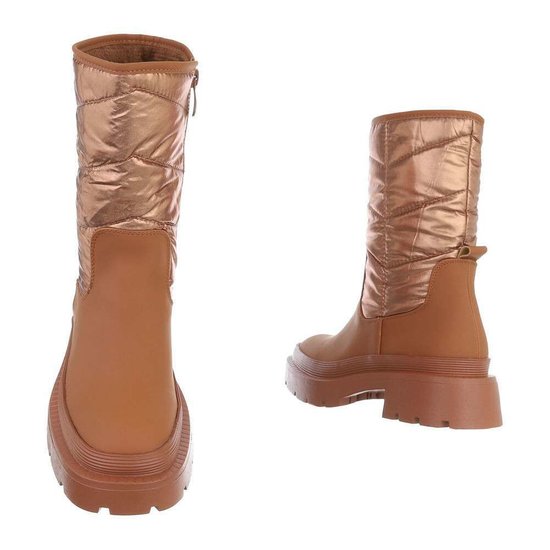 Camel kleurige snowboot Paquita.