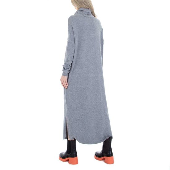 Trendy grijze 3/4 truijurk.