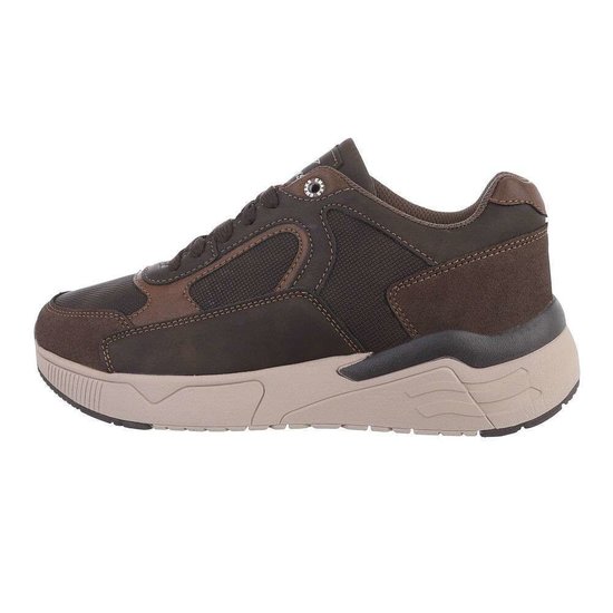 Lage kaki heren sneaker Luc.
