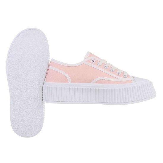 Rose casual textiel sneaker Marvy