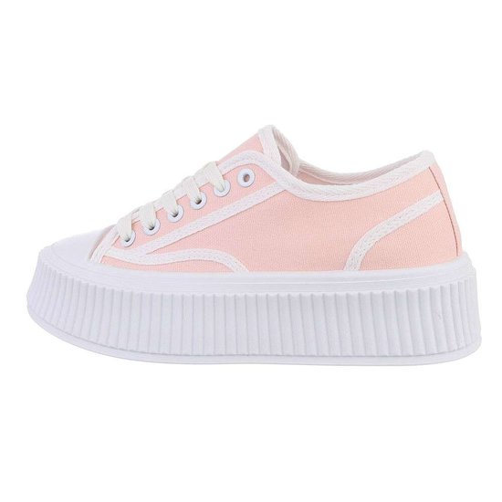 Rose casual textiel sneaker Marvy