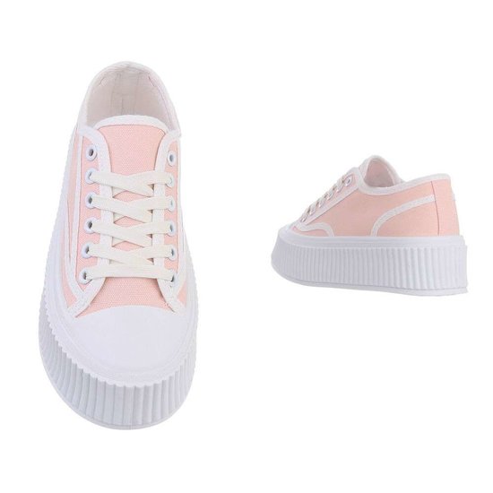 Rose casual textiel sneaker Marvy