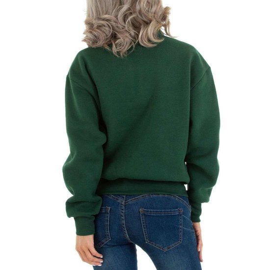 Casual groene sweatershirt.