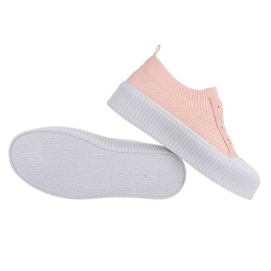 Lage rose textiel sneaker Phea.