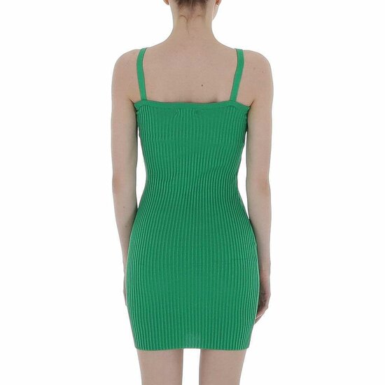 Zomerse groene mini jurk.