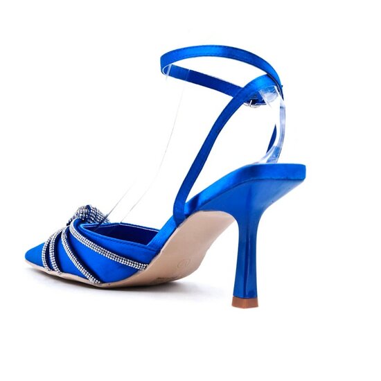 Blauwe elegante pump Sabrina.