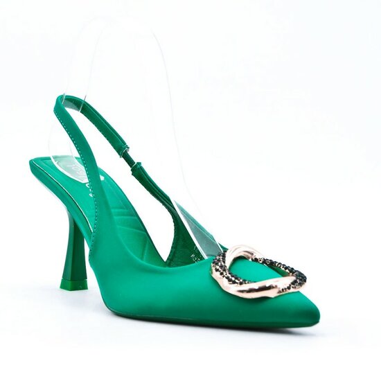Groene elegante pump Sevina.