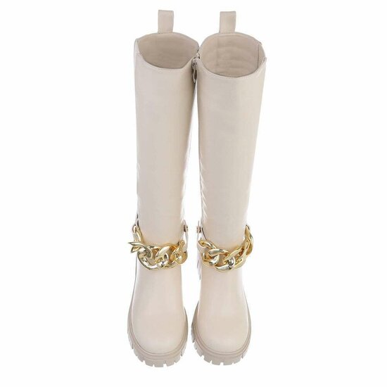 Beige hoge laars Hella.SOLD OUT