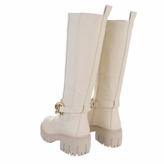 Beige hoge laars Hella.SOLD OUT
