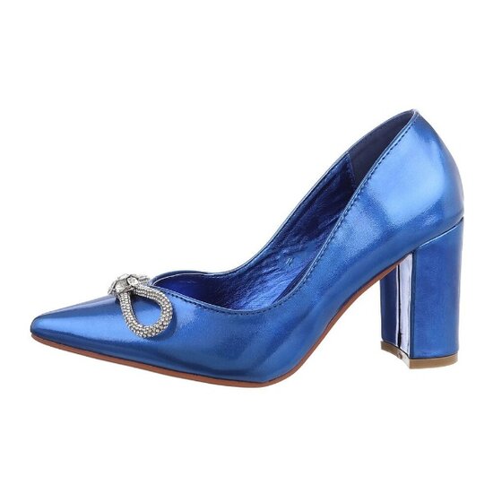 Blauwe pump Katrien.