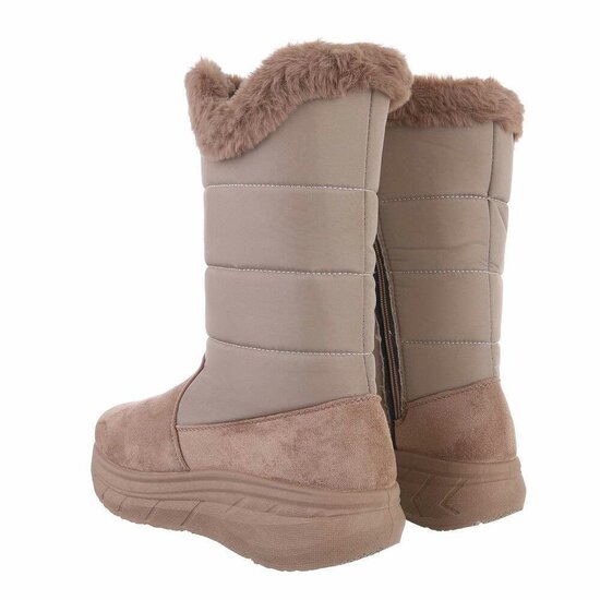Kaki daimen mix winterlaars Alise.
