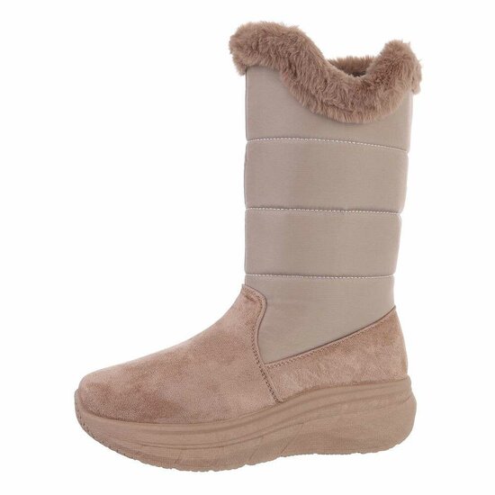 Kaki daimen mix winterlaars Alise.