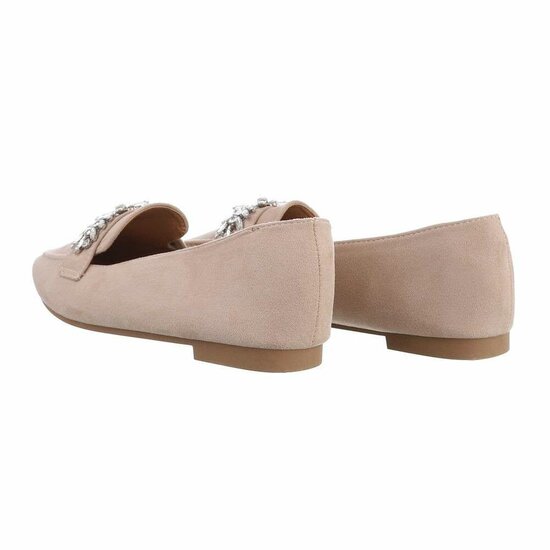 Beige daimen mocassin Amani