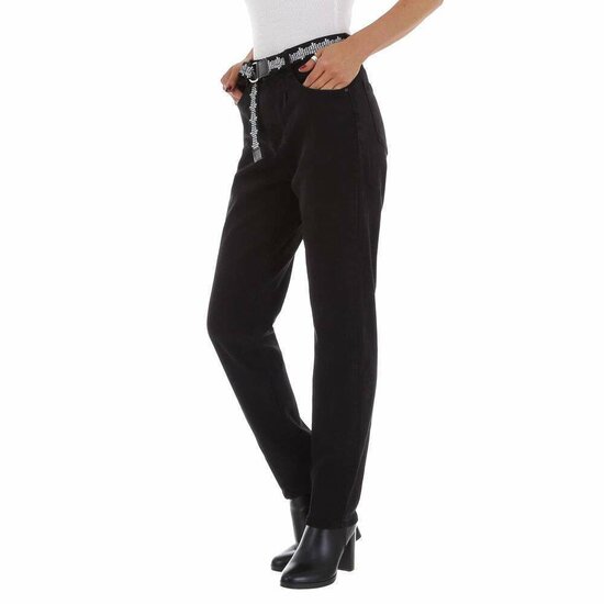 Trendy zwarte relaxed fit jeans.