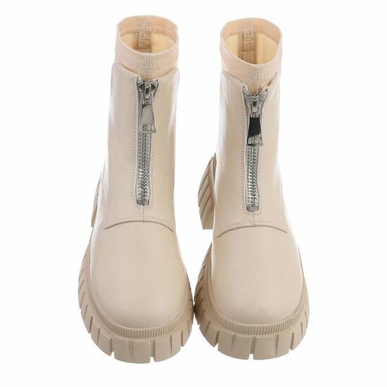 Beige mixed Chelsea boot Arenda.