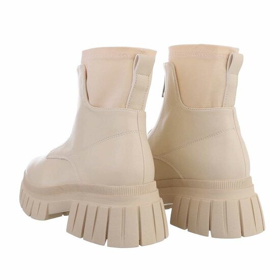 Beige mixed Chelsea boot Arenda.