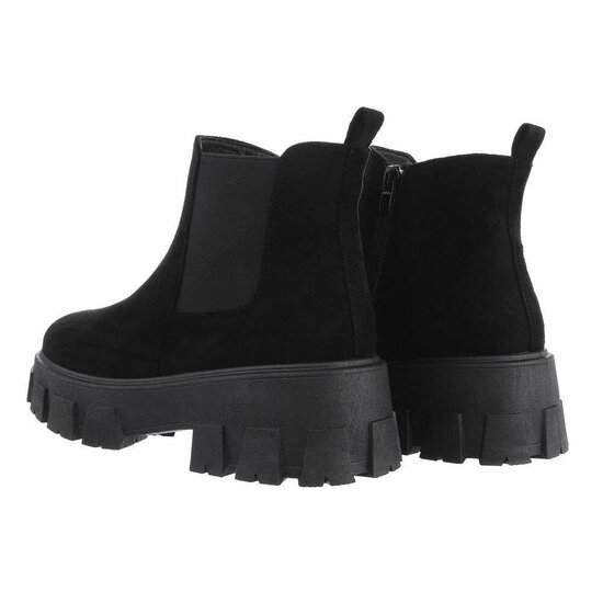 Zwarte lage daimen Chelsea boot Arnika.