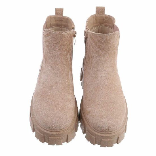 Beige lage daimen Chelsea boot Arnika.