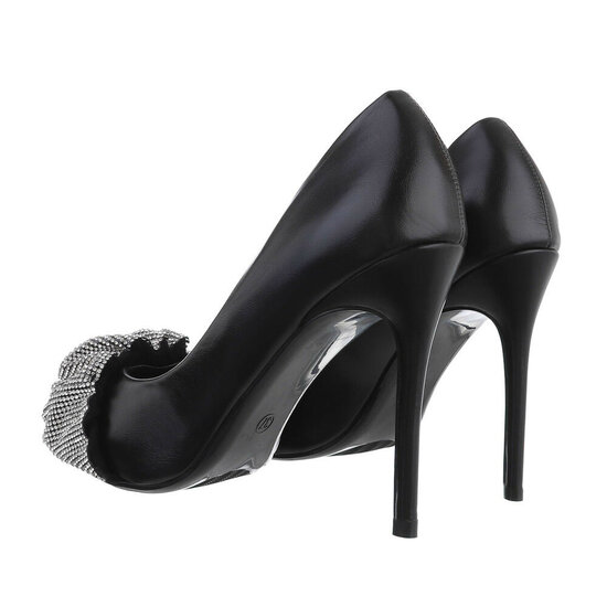 Zwart high heel pump Azia.