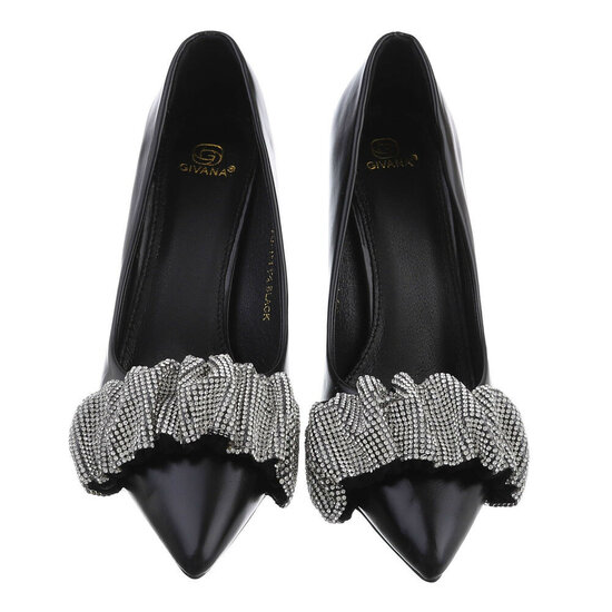 Zwart high heel pump Azia.