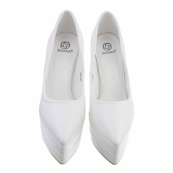 Witte high heel pump Antonette.