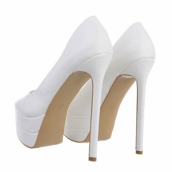 Witte high heel pump Antonette.