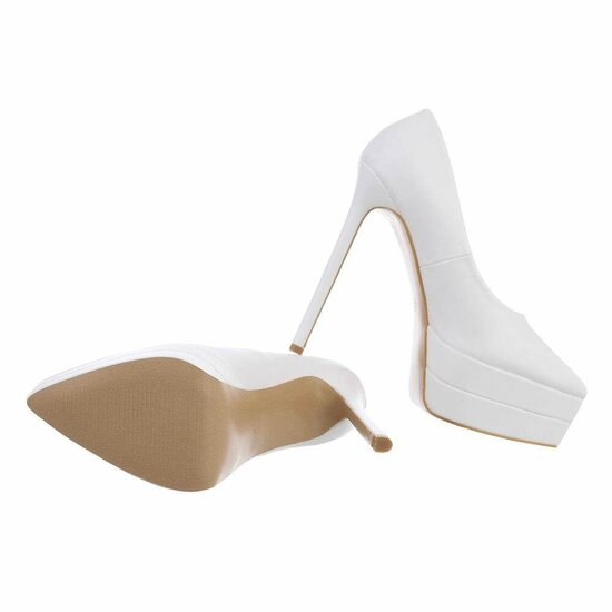 Witte high heel pump Antonette.