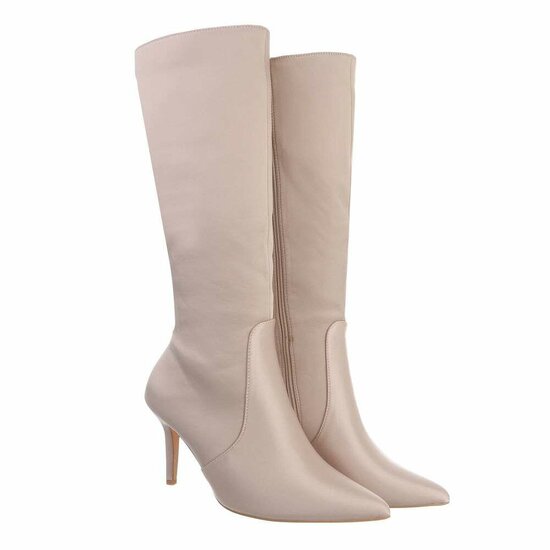 Beige hoge laars Aneesa.