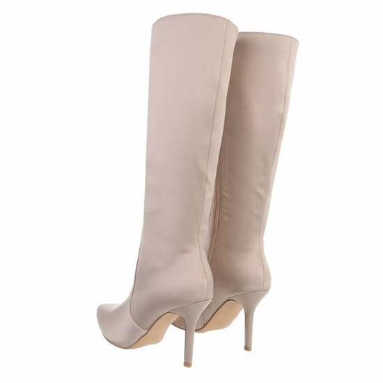 Beige hoge laars Aneesa.