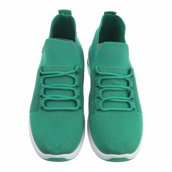 Trendy lage groene sock sneaker Amitis.