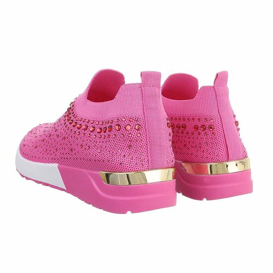 Lage fuchsia sock sneaker Elsy.