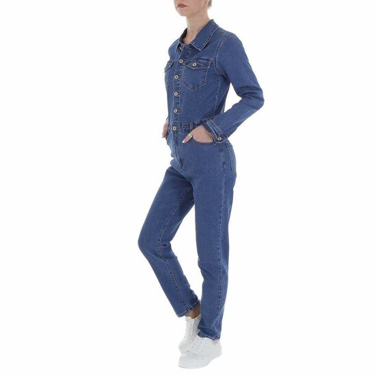 Modieuze jeans jumpsuit.