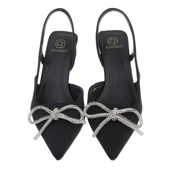 Zwarte slingback pump Asuela